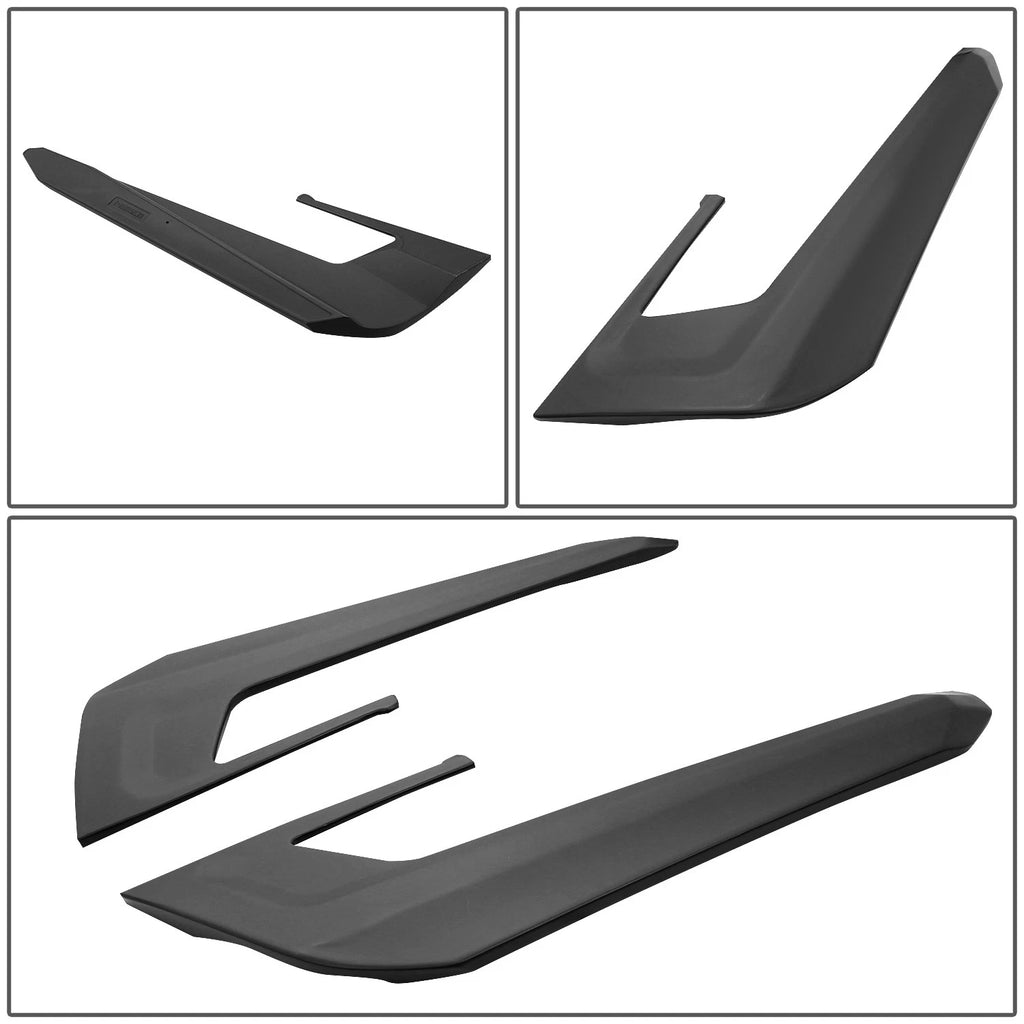 3X Matte Black Tailgate Splitters for Tesla Model 3 (2017–2022)