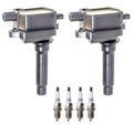 2X Ignition Coil & 4 Platinum Spark Plugs for Kia Sportage (2011–2016)