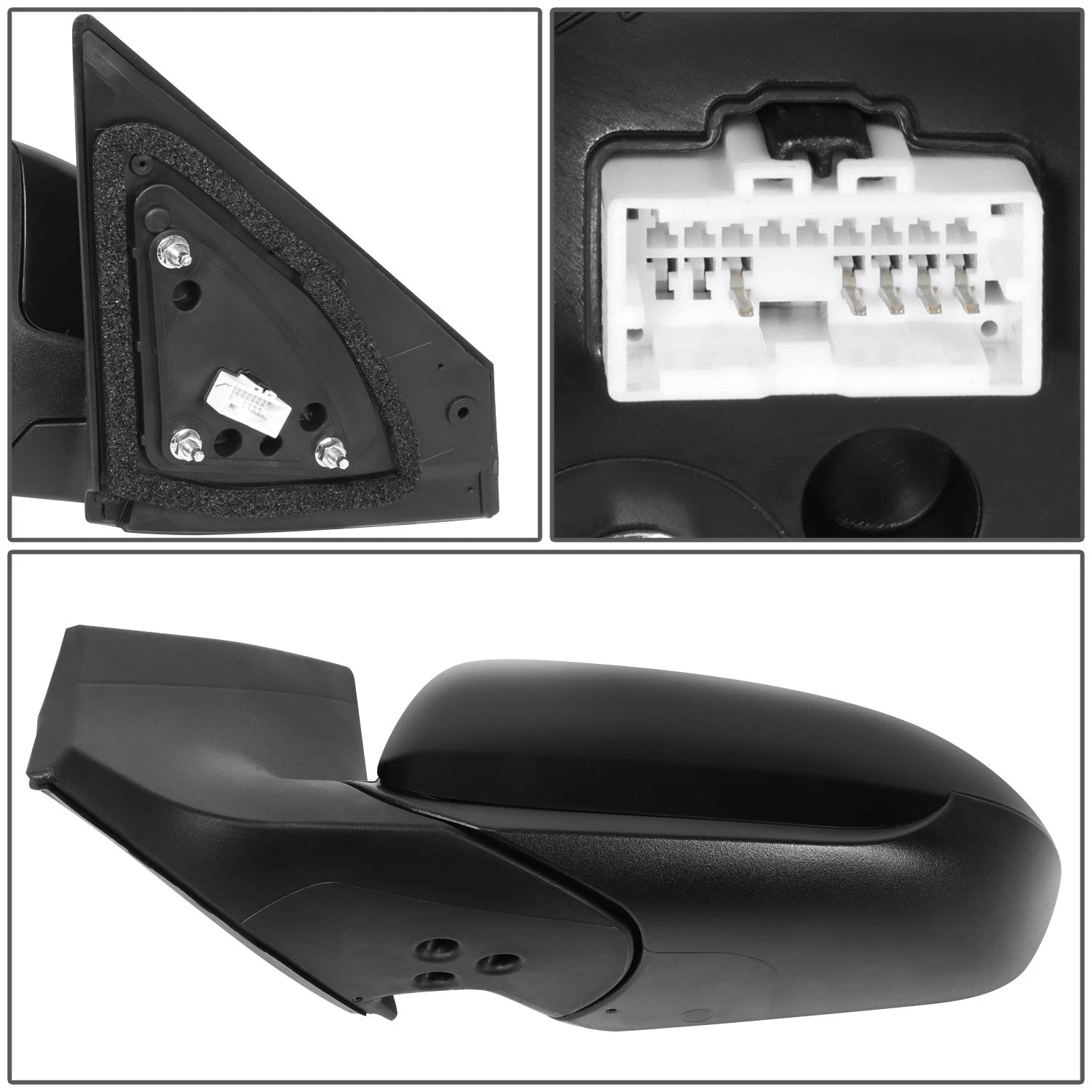 Driver Left Power Heated Glass Side Door Mirror for Elantra (2017–2018)