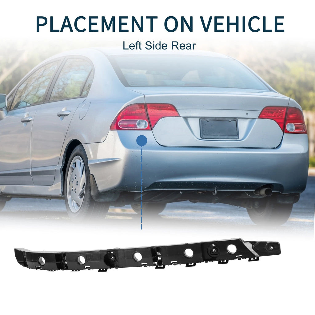 Left Rear Bumper Retainer Bracket No. 852214CE0A for Nissan Rogue (2014–2017)