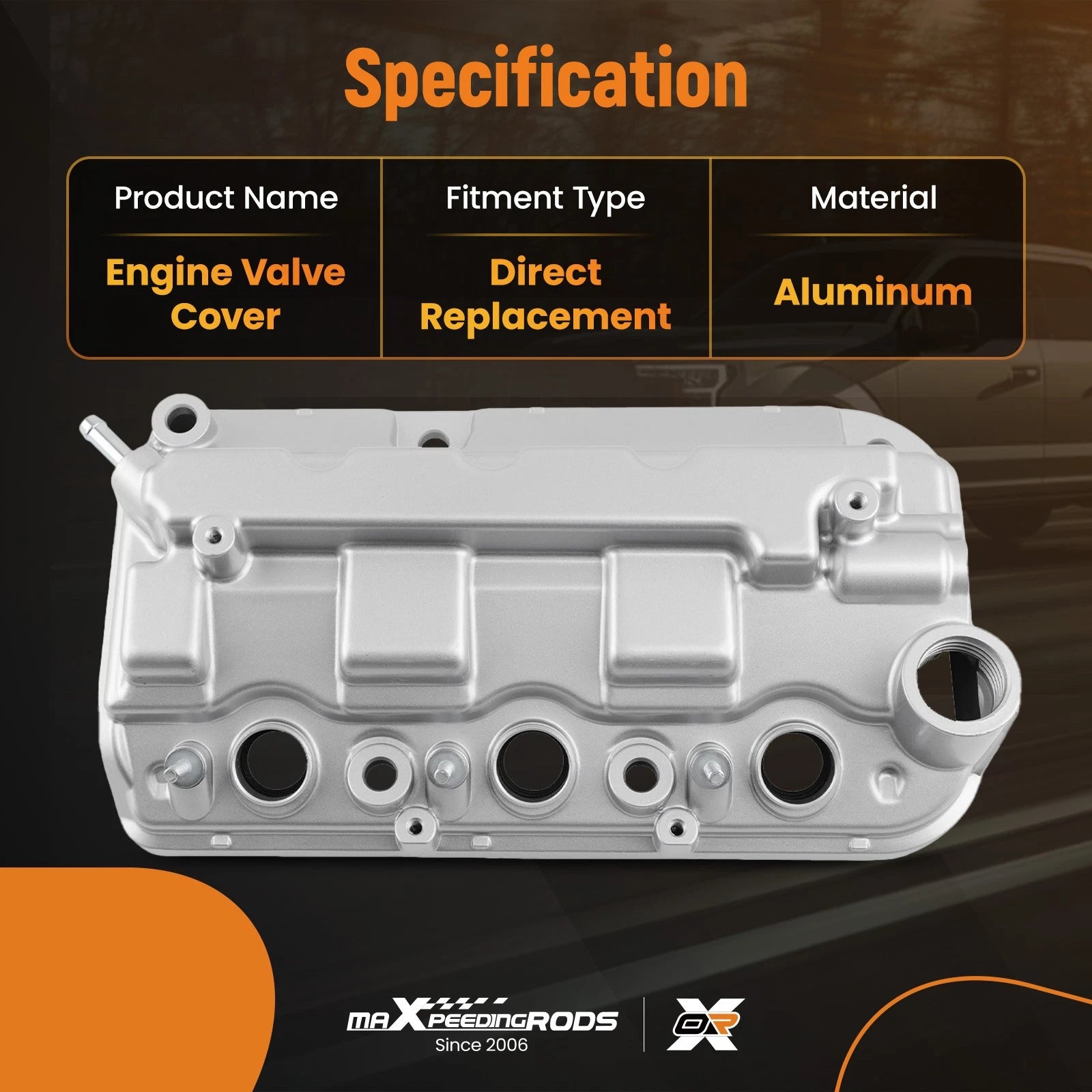 Aluminum Front Valve Cover Kit for Honda Pilot Ridgeline (2009–2015) 12310-R70-A00