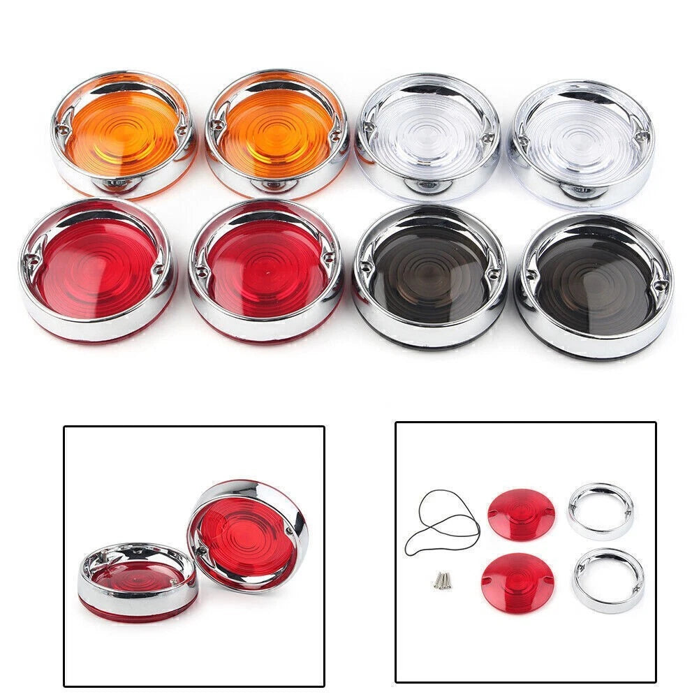 Turn Signal Bezels for Harley Touring Road Glide (Chrome)