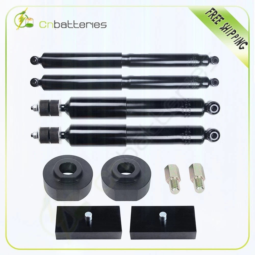 2" Front + 1" Rear Leveling Kit & 4X Struts Shocks for Ford F-250/F-350