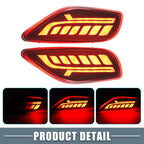 2X Rear Bumper Reflector LED Brake Turn Signal Tail Light for Kia Seltos (2019–2023)
