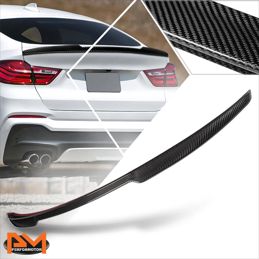 Real Carbon Fiber V-Style Duck Bill Spoiler for BMW X4 (2015–2017)