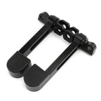 Black Stirrup Heel Foot Rest Pegs for Harley Sportster XL 883 1200 Softail FXWG