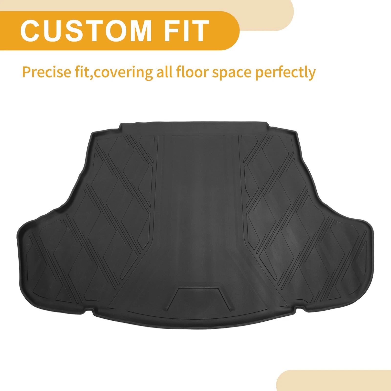 Cargo Liner Rear Trunk Mat for Toyota Camry (2018–2025) TPE Diamond Pattern