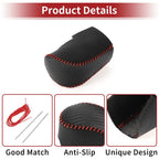 1 Pcs Gear Shift Knob Cover for Honda HR-V (2023–2024) Black Carbon Fiber Red