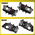 Set of 4 Interior Door Handles for Kia Forte (2010–2013) - Black