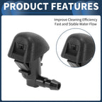 Set of 2 Front Windshield Washer Nozzles for Honda Odyssey (2005–2010)
