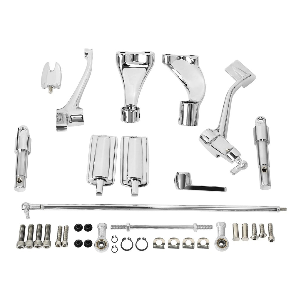 Chrome Forward Control Pegs Linkage Levers for Harley Sportster (2004–2013)