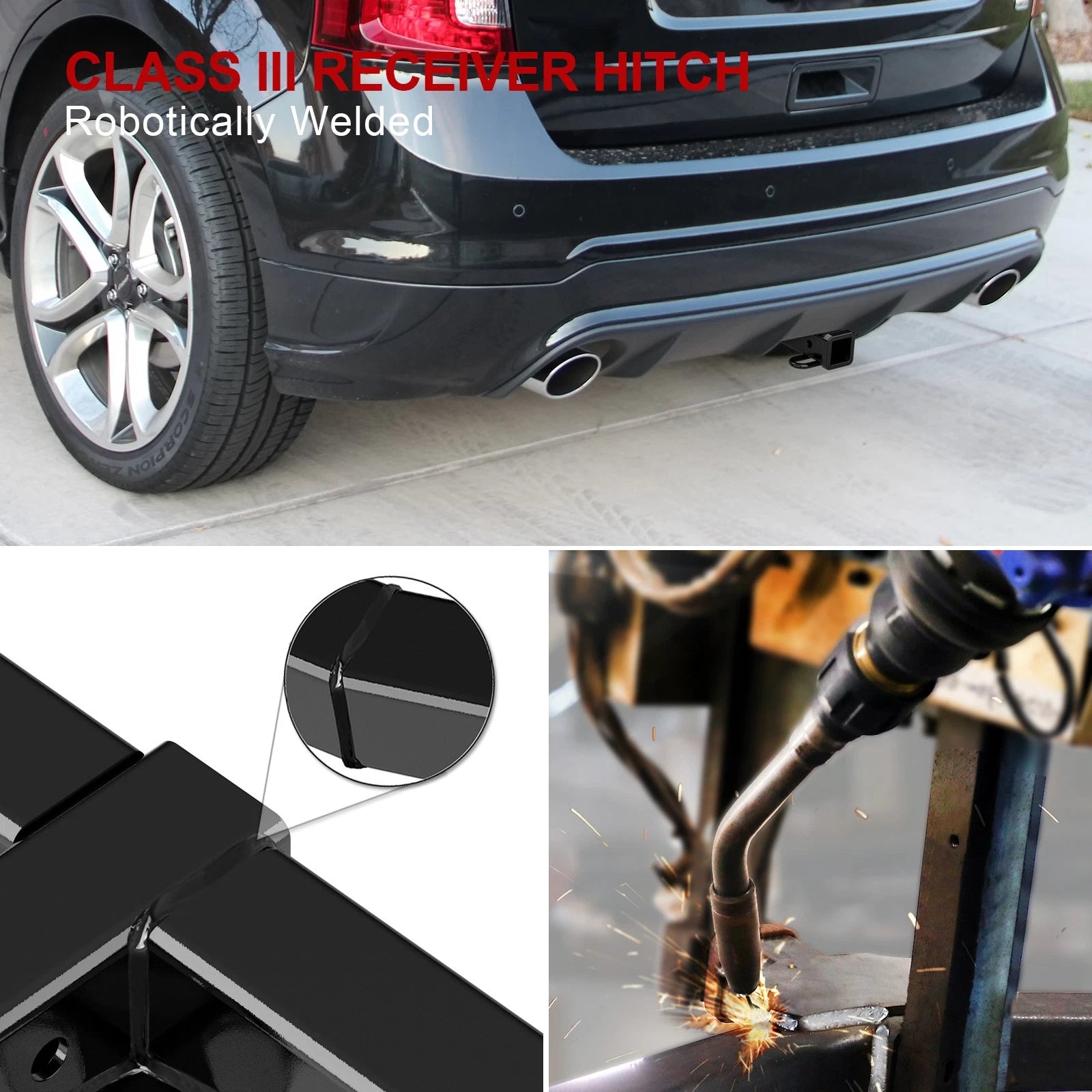 2 Inch Trailer Hitch Receiver for Ford Edge Lincoln MKX (2007-2015)