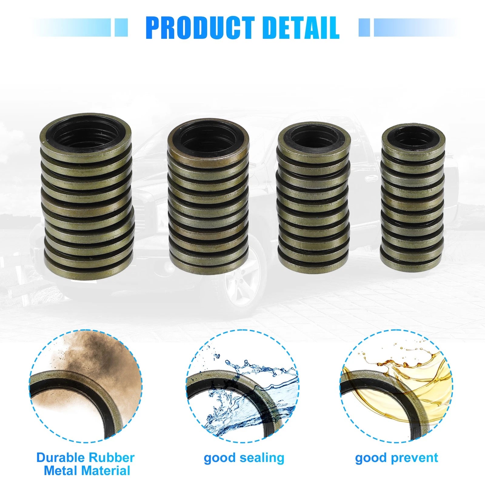 Set of 1 Car Fuel Sealing Washers No. 3963988/3963983 for Dodge 12V 24V 5.9L 6.7L