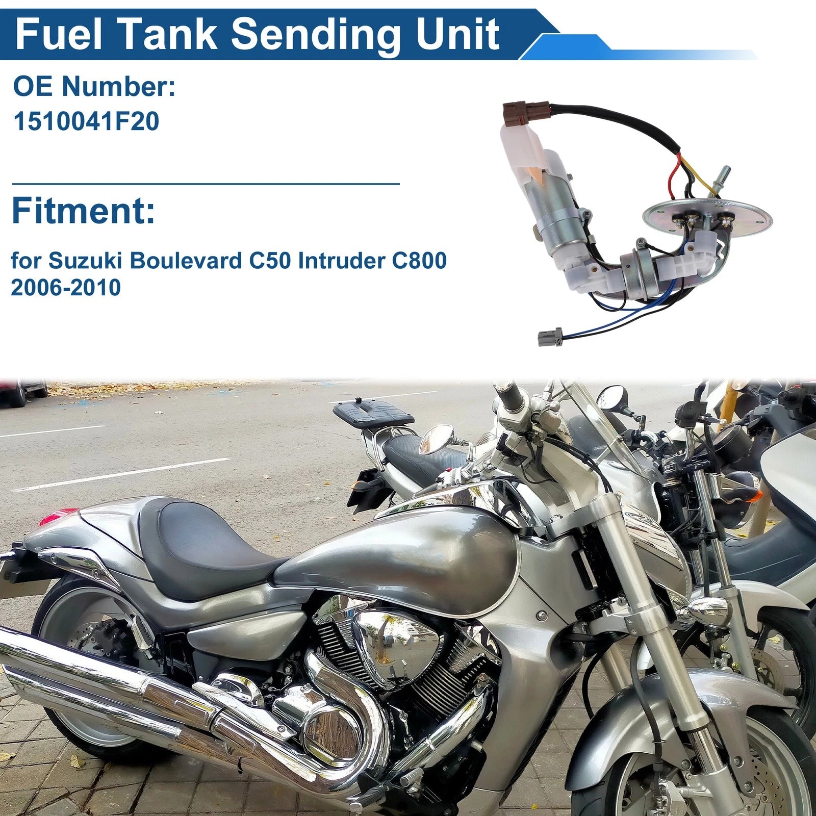Fuel Level Sending Unit Module for Suzuki Boulevard C50 (2006–2010) No.1510041F20