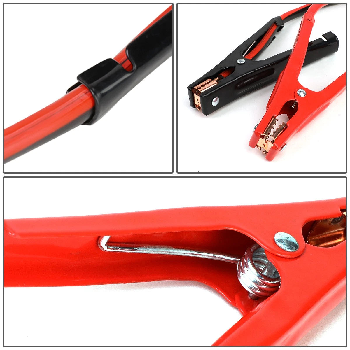 4 Gauge Battery Booster Cable for Emergency Power Jumper (25' Ft, 500 AMP)