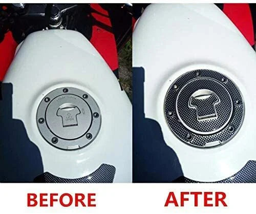 Black Fuel Gas Tank Cap Cover Sticker for Honda CB1300 CBR600RR VTR1000