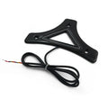 Black Sissy Bar Backrest Pad Plate LED for Harley Touring FLHR FLHT (2009–2017)