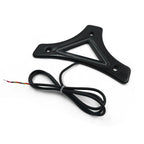 Black Sissy Bar Backrest Pad Plate LED for Harley Touring FLHR FLHT (2009–2017)