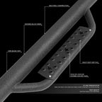 Running Board Step Nerf Bar for Chevy Silverado GMC Sierra (2007–2019)