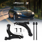 6x Front Lower Control Arms Tie Rod Ends for Chevy Impala Monte Carlo (2000–2013)