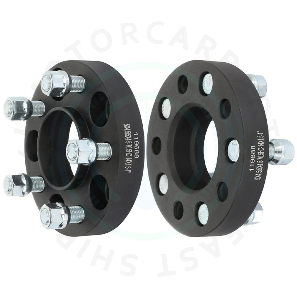 2X Wheel Spacers 1" (25mm) 5x4.5 for Ford Mustang (2015–2021)