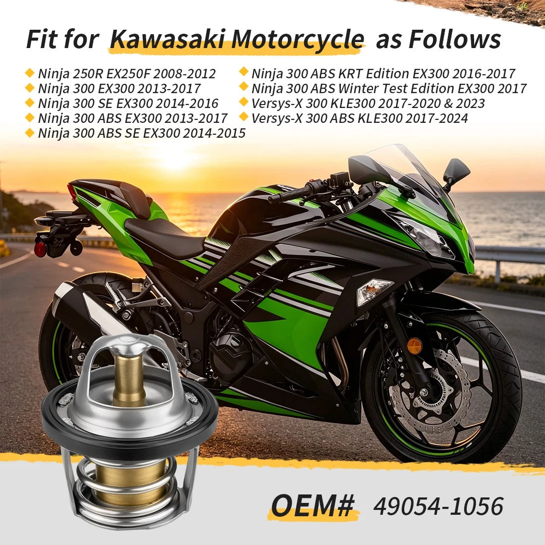 Thermostat & O-ring for Kawasaki Versys-X 300 (2017–2024)