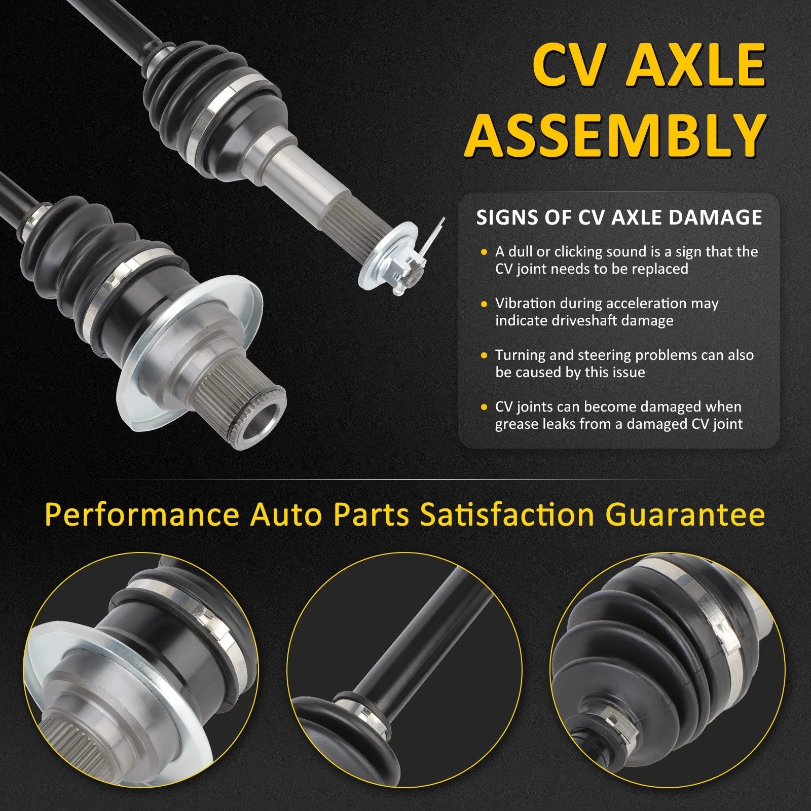 CV Axle Shaft for Yamaha Grizzly 660 4x4 Hunter Edition (2002)
