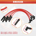 6 Pcs Spark Plug Wire Ignition Coil Cable for Chevy 194 216 235 (1940–1962)