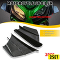Set of 2 Carbon Fiber Body Winglet Side Deflectors for Motorcycle