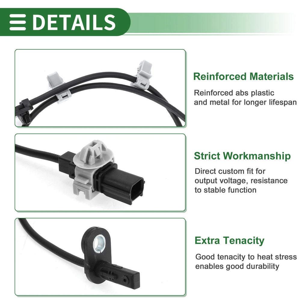 ABS Wheel Speed Sensor No. 57450TGGA01 for Honda Civic (2016–2021)