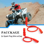 Set of 2 Spark Plug Wires for Polaris Sportsman 850 (2012–2024) 4014007 4013328 4013327