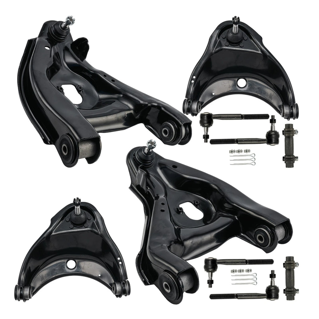 Front Control Arms and Tie Rods Kit for Chevy GMC C1500 C2500 (1988–2000)