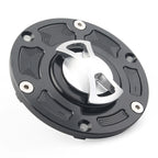 CNC Fuel Gas Tank Cap for Kawasaki Ninja 250R EX250 (2008–2012), EX300 (2013–2014) Silver