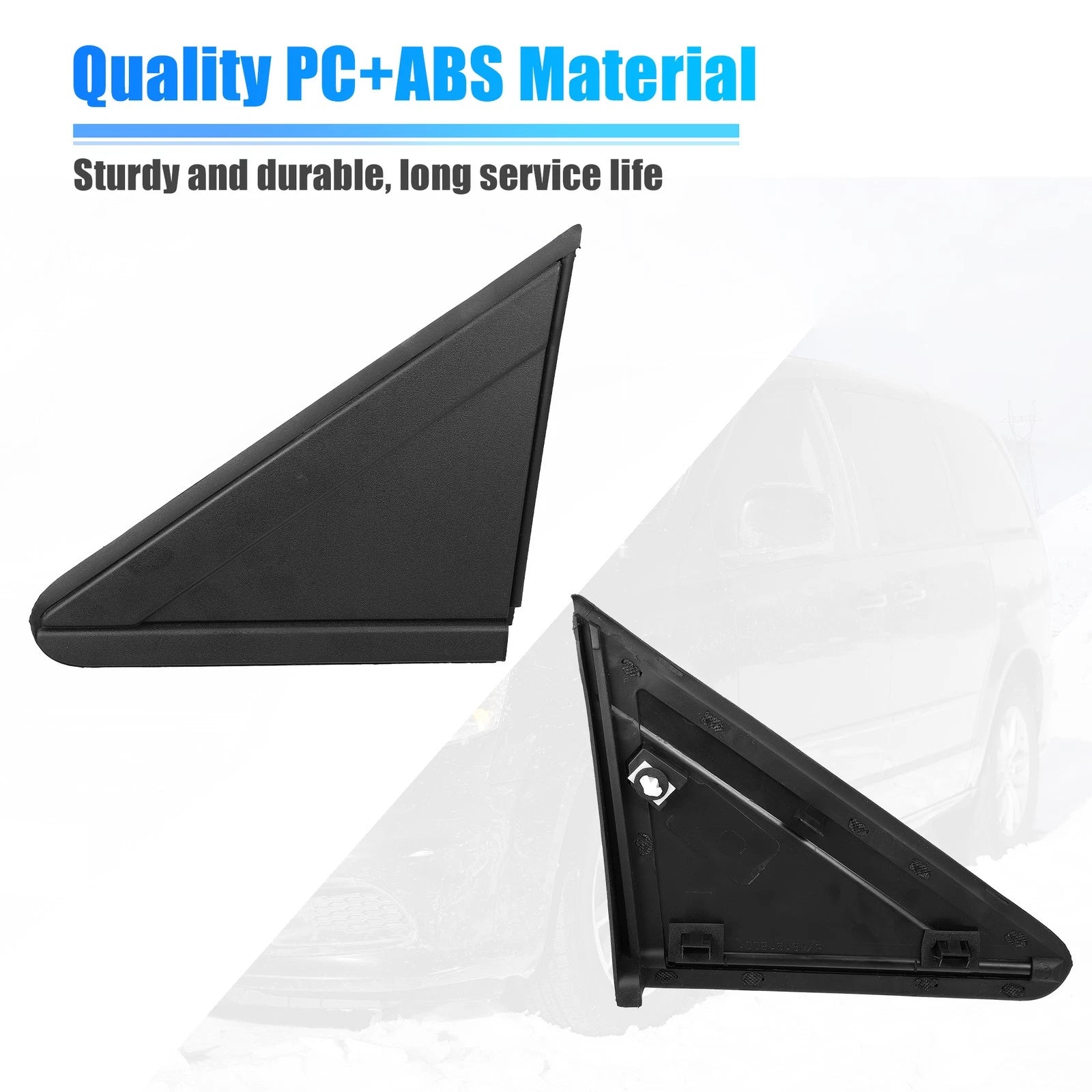 Mirror Flag Applique Left for Dodge Grand Caravan (2011–2020) 1AN69RXFAA Black