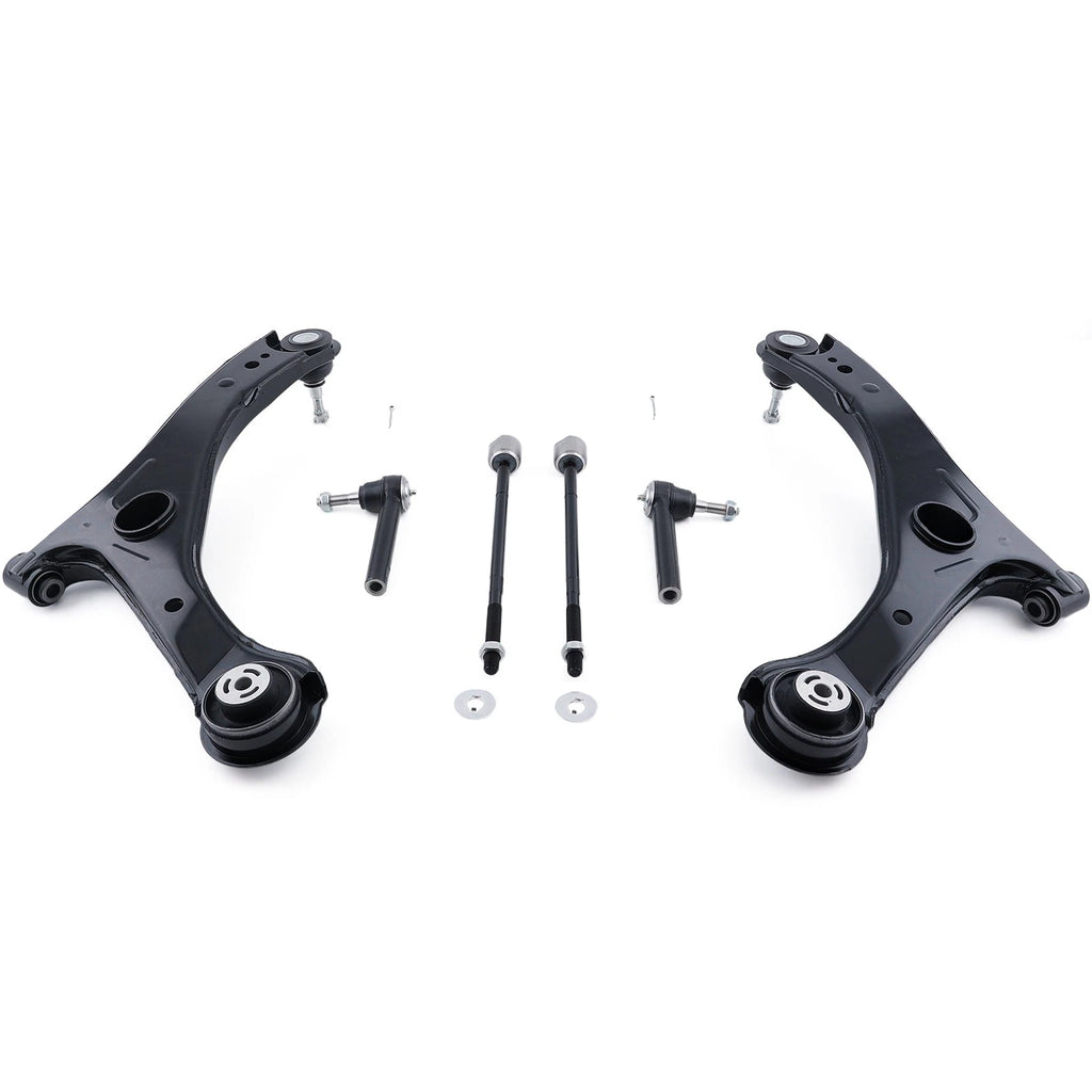 6pc Front Lower Control Arms Tie Rods Kit for Town & Country Grand Caravan (2008–2010)