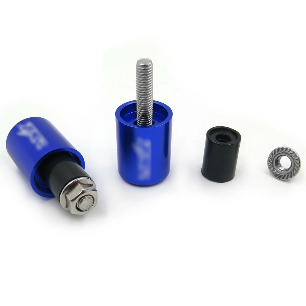Bar Ends for Kawasaki Ninja 250 500 ZX600 ZX6 636 ZZ-R600 ZX6R ZX6RR (All Years) - Blue