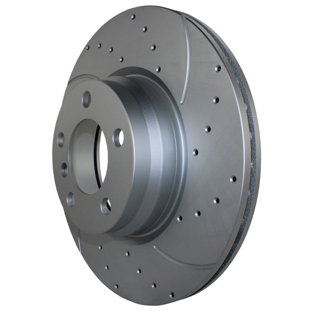 2X Front Drilled Coat 330mm Brake Rotors for BMW F22 F23 F30 F36