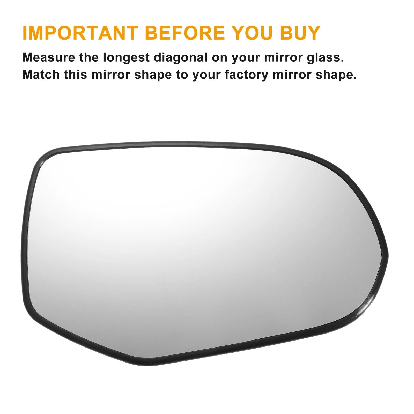 Pair Heated White Mirror Glass for Honda Odyssey (2006–2008)