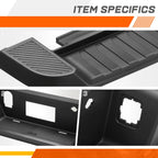 Rear Bumper Step Pad for Ford F-150 (2021–2023) w/o Sensor Holes, Black