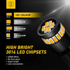 Set of 4 LED Orange Amber Bulbs for Side Marker Map Trunk Dome