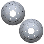 2X Front Drilled 305mm Brake Rotors for Cadillac Chevy GMC
