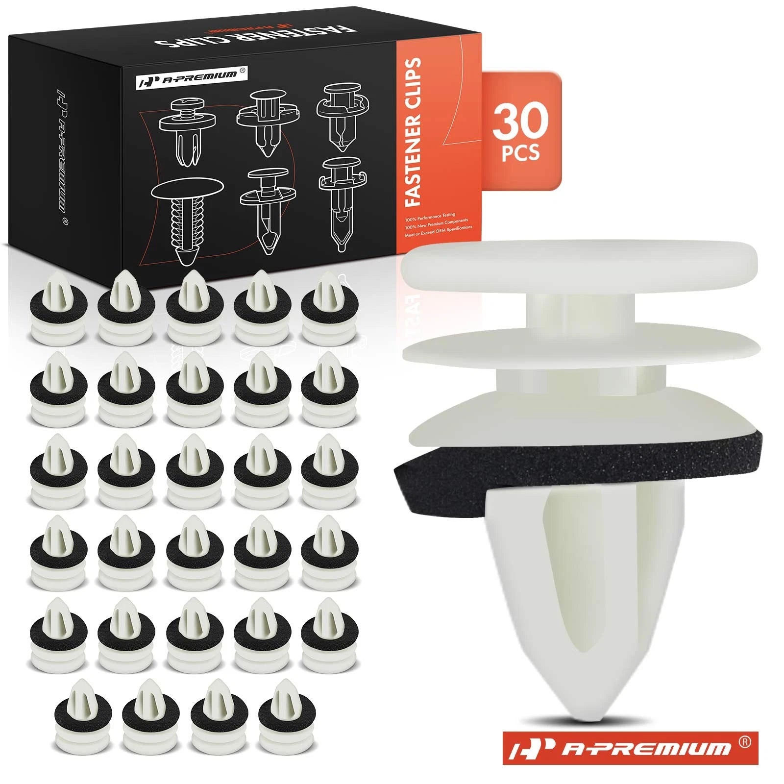 30x Nylon Door Panel Trim Clips for Chevy GMC Buick 