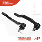 Set of 4 Front Upper Control Arm Tie Rod Ends for Honda Accord (1994–1997)