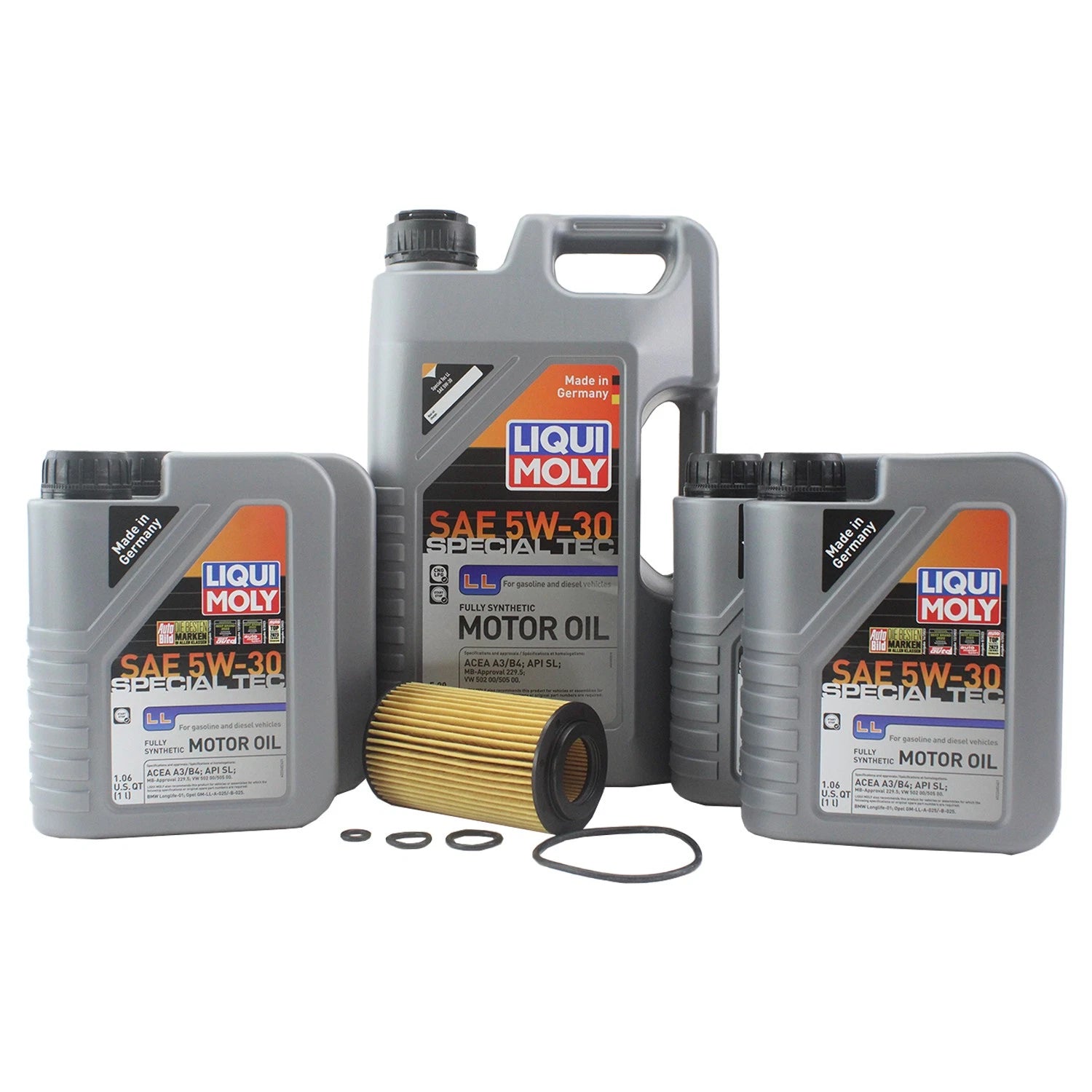 Liqui Moly Special Tec LL 5W-30 Oil Change Kit for Mercedes 2.6/3.2L (1996–2005)