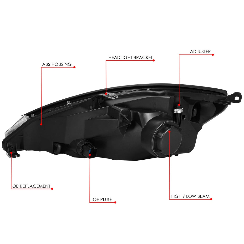 Right Side Headlight Lamp Assembly for Ford Focus (2003–2004)