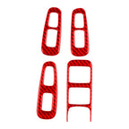 4X Window Lift Switch Button Panel Cover Trim for Kia Stinger (2018–2023)