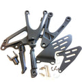 Foot Pegs Set of 2 w/Mounting Brackets for Yamaha YZF R1 (2007–2008) Black
