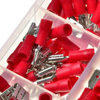 280 x Crimp Terminals Assorted Copper PVC Tinplate