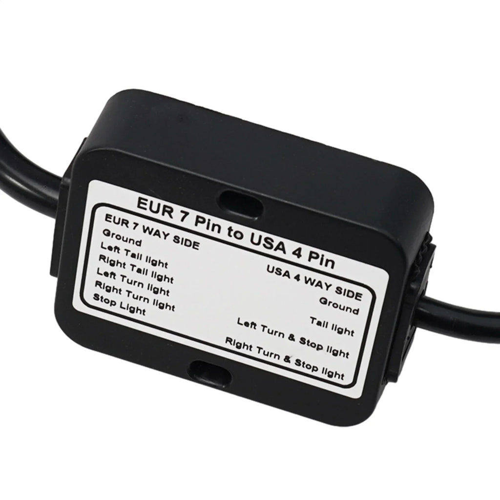 Trailer Light Converter 7Pin to 4Way Flat for European Vehicles