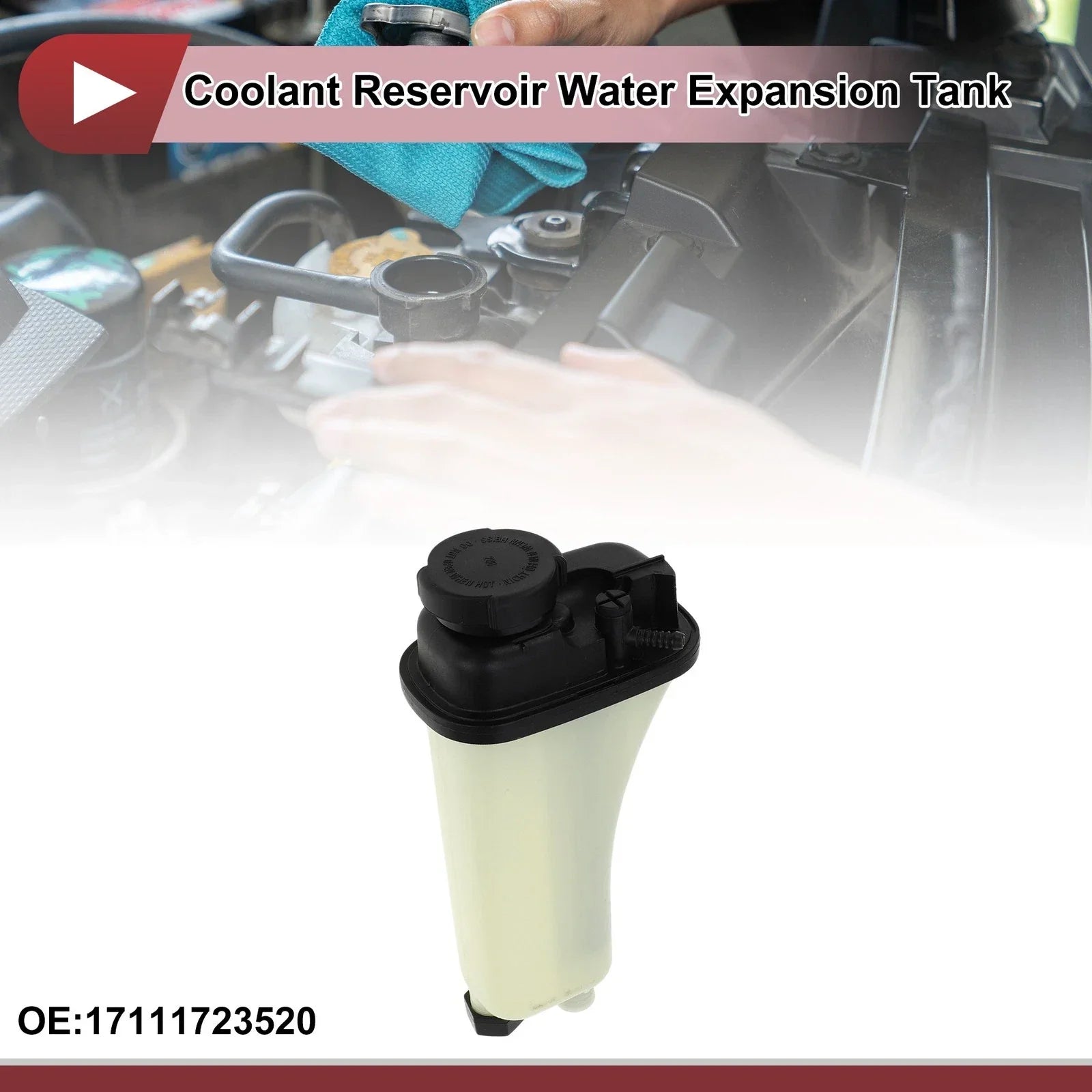 Coolant Expansion Overflow Tank with Cap for BMW E36 320i M3 Z3